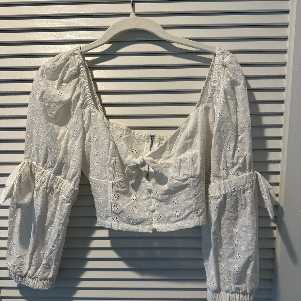 White For Love and Lemons crop top